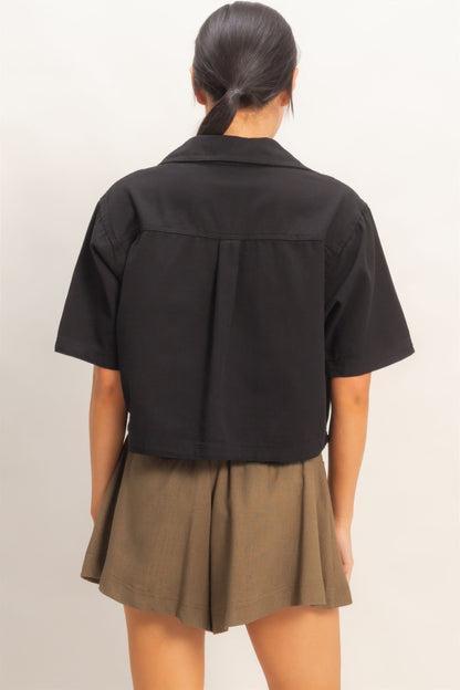 Hyfve Collared V-neck Top view 30 - Hyfve Tops