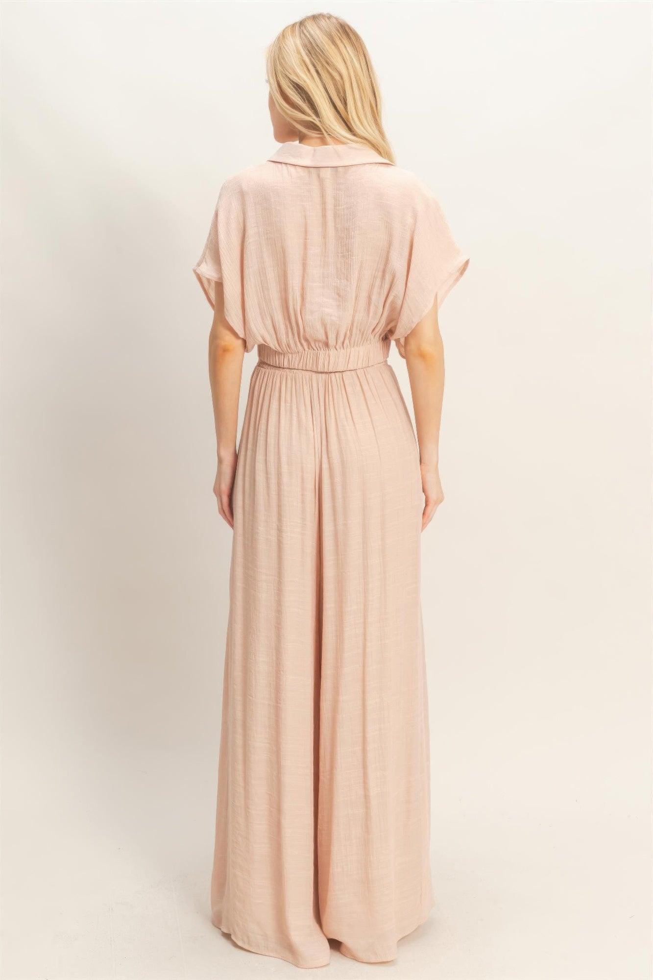Hyfve Collared Wrap Top & Wide-leg Pants Set view 11 - Set Top