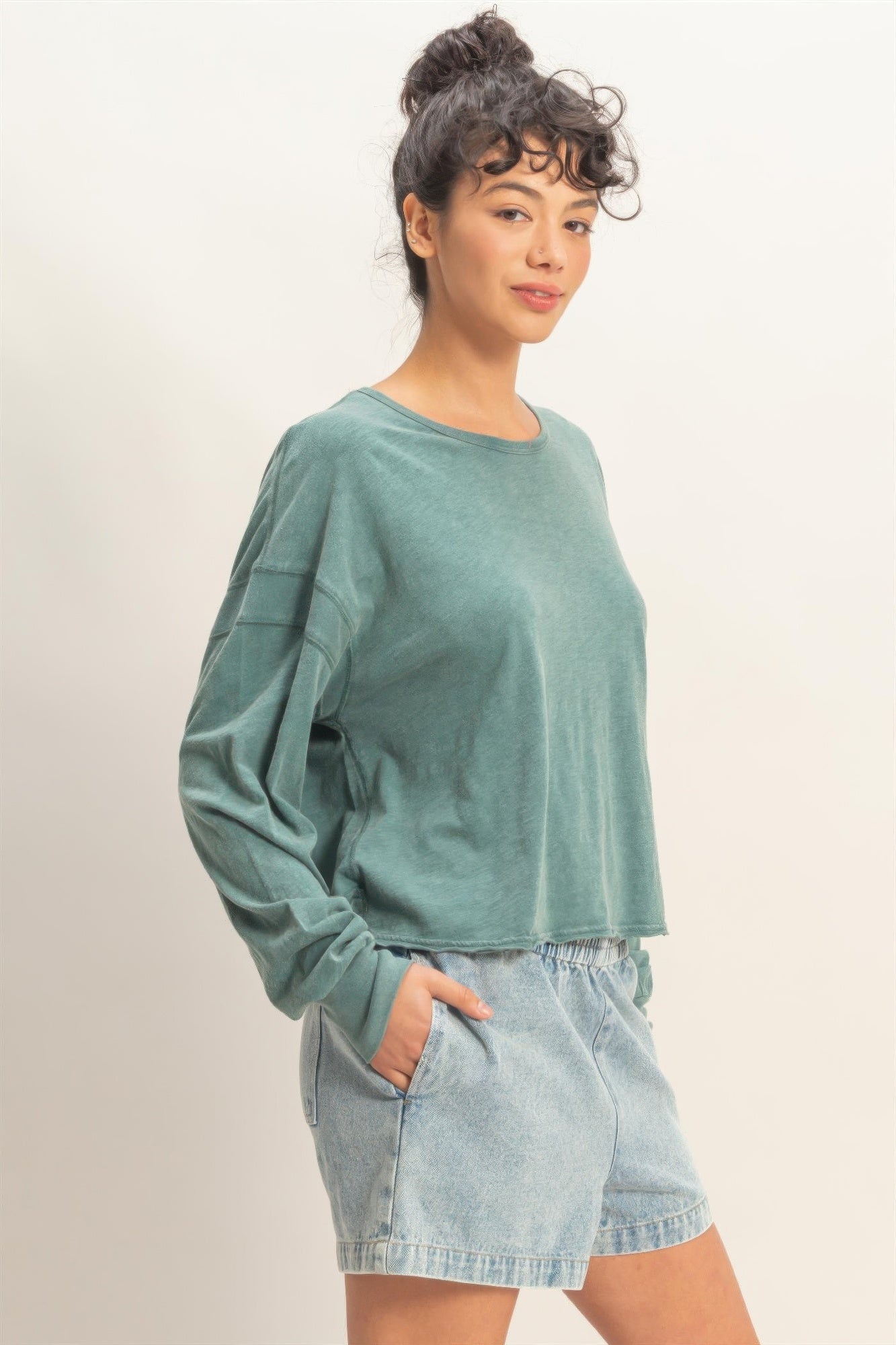 hyfve cross detail Hyfve Cross Detail Open Back Long-sleeve Top view 38 (top) - shop at us.meeeshop