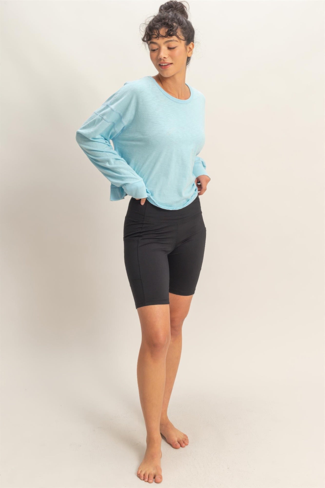 hyfve cross detail Hyfve Cross Detail Open Back Long-sleeve Top view 47 (top) - shop at us.meeeshop
