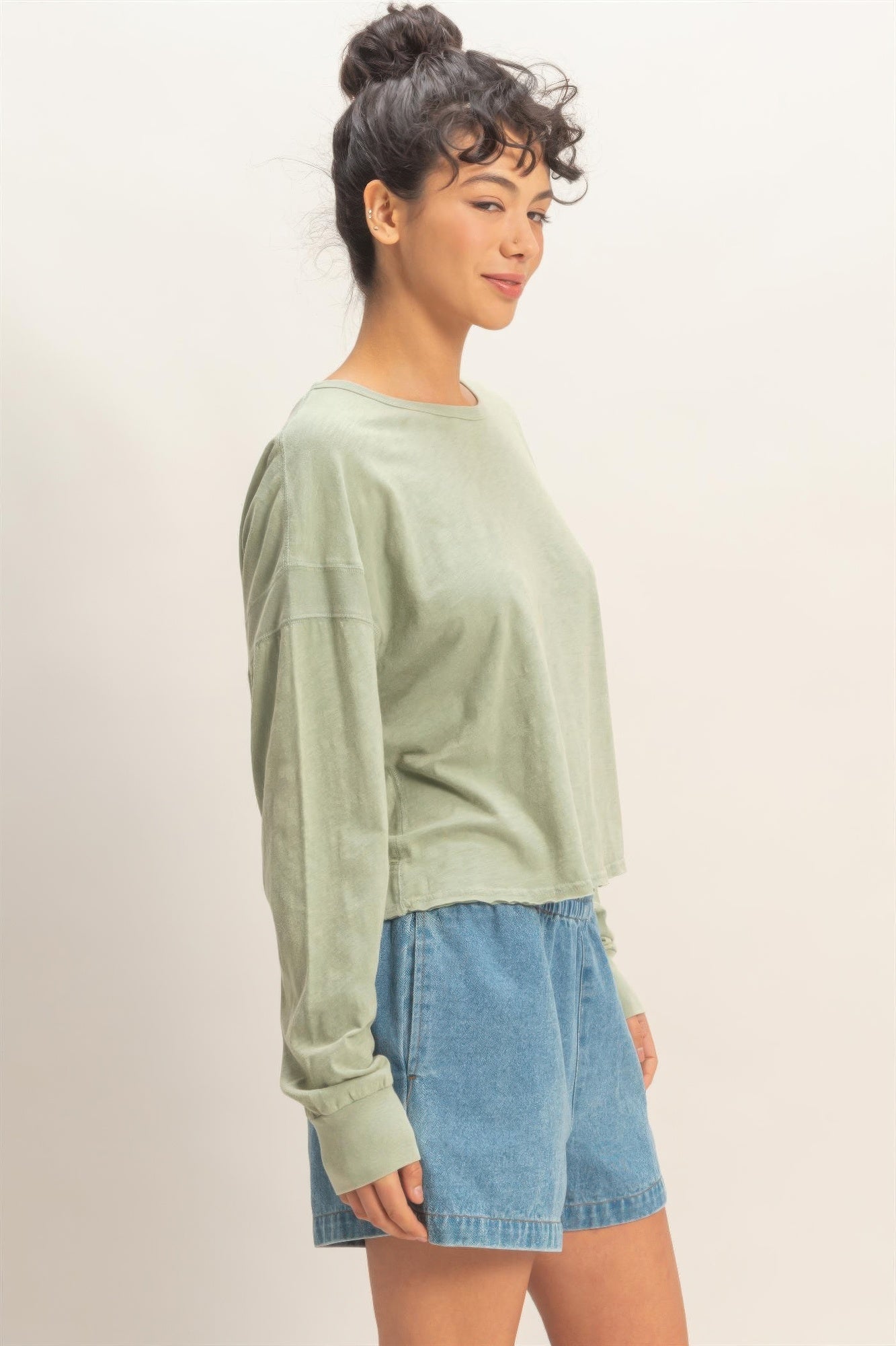 hyfve cross detail Hyfve Cross Detail Open Back Long-sleeve Top view 8 (top) - shop at us.meeeshop