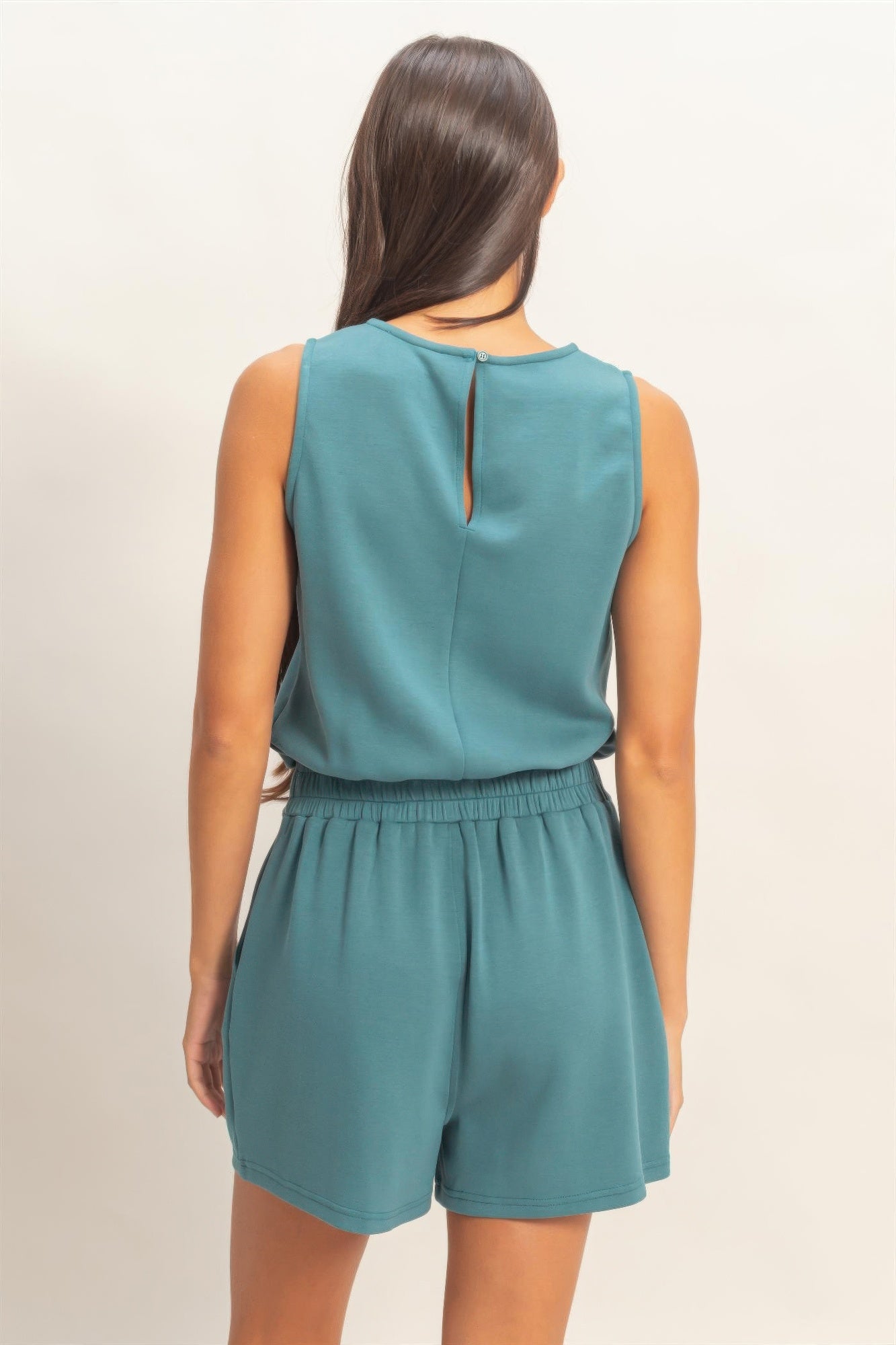 hyfve drawstring waist Hyfve Drawstring Waist Sleeveless Romper view 23 (one-piece) - shop at us.meeeshop
