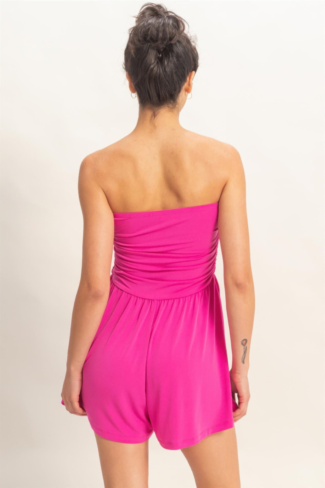 Hyfve Strapless Shirred Waist Romper view 15 - Hyfve Strapless Dress (one-piece)