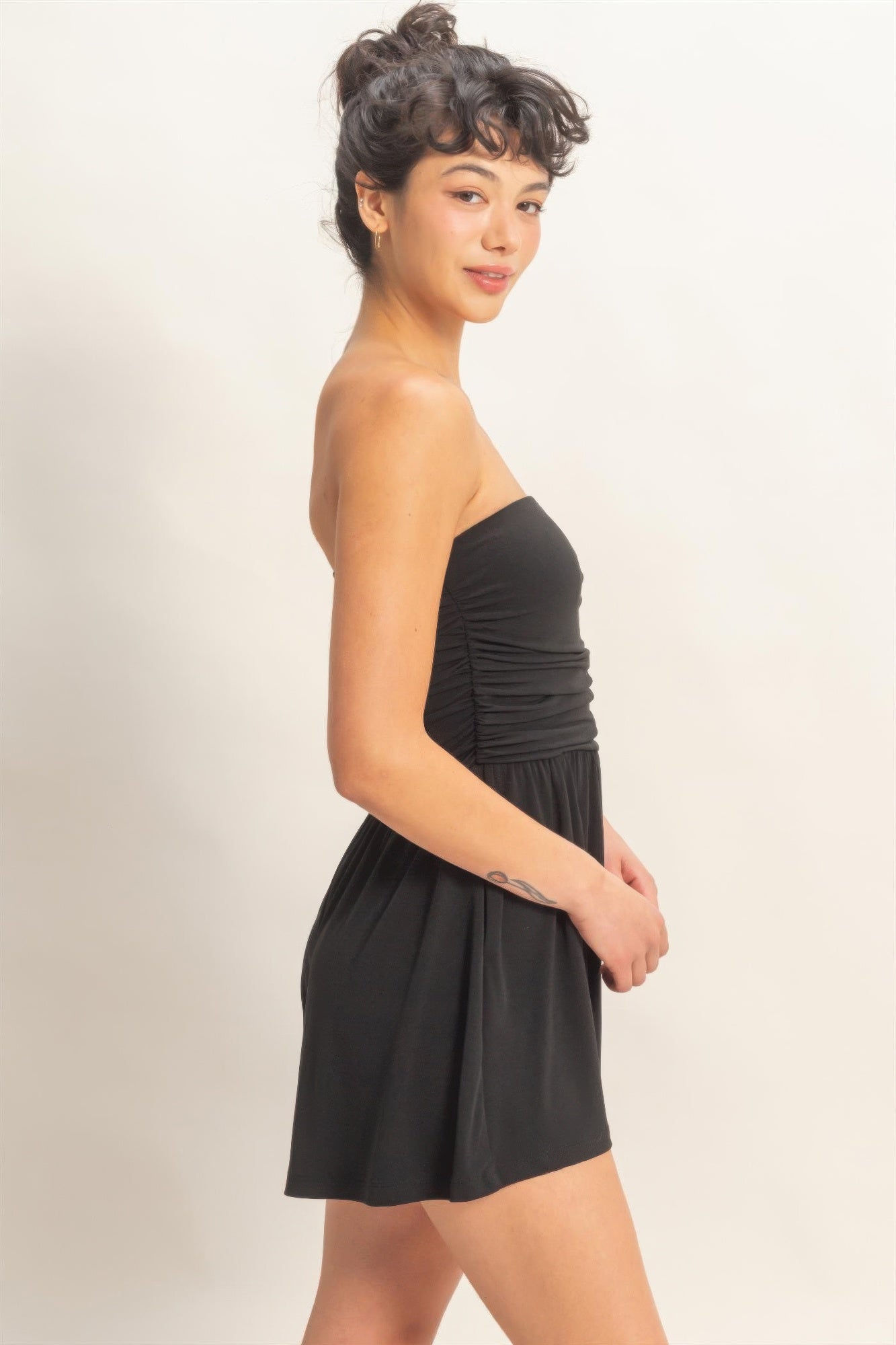 Hyfve Strapless Shirred Waist Romper view 19 - Hyfve Strapless Dress (one-piece)