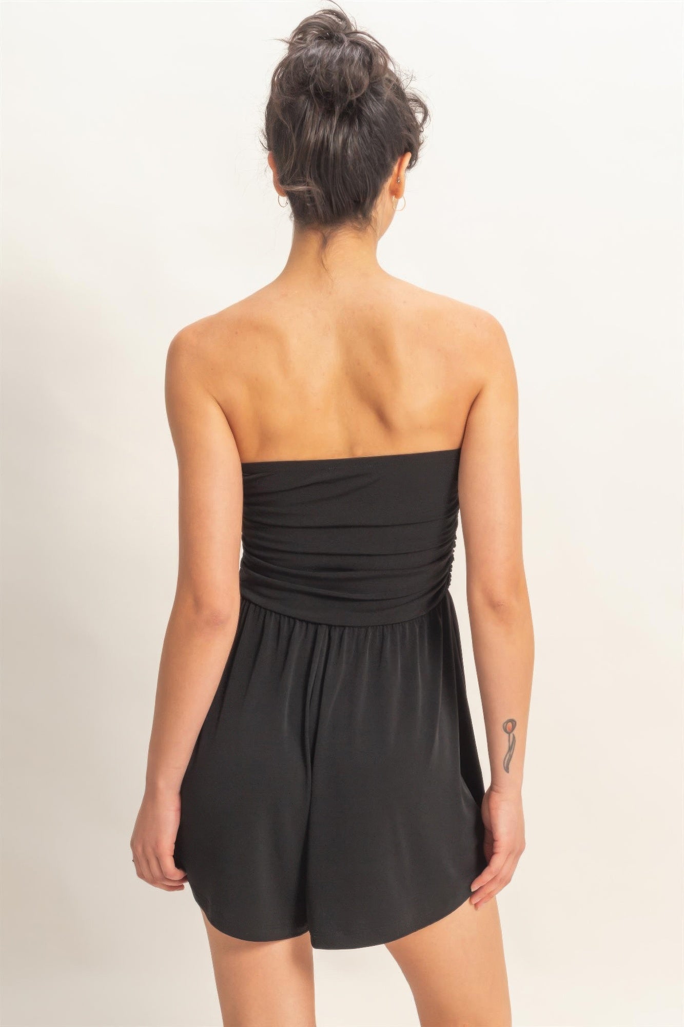 Hyfve Strapless Shirred Waist Romper view 20 - Hyfve Strapless Dress (one-piece)