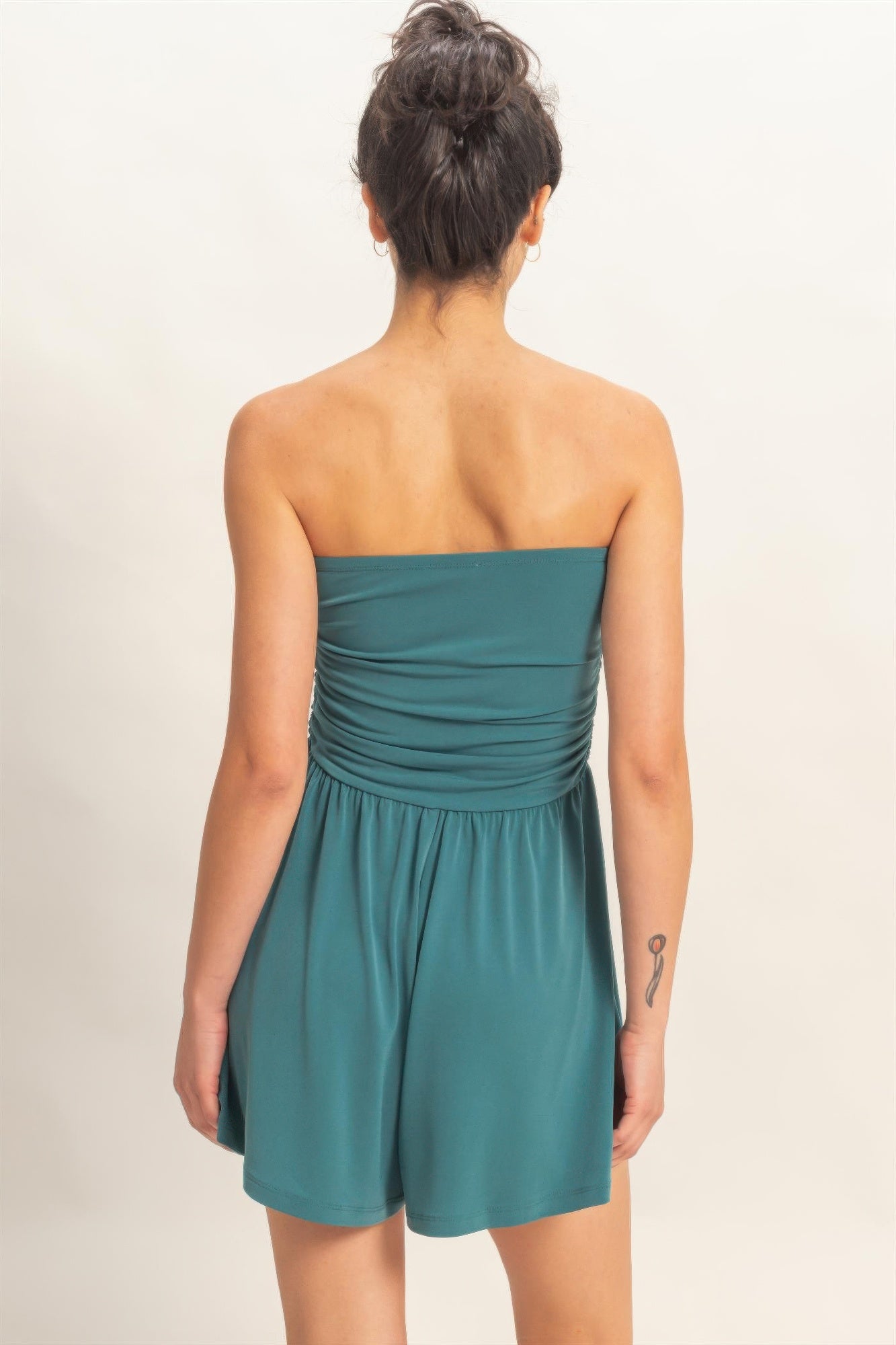 Hyfve Strapless Shirred Waist Romper view 25 - Hyfve Strapless Dress (one-piece)