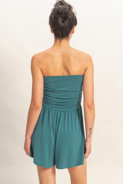 Hyfve Strapless Shirred Waist Romper view 25 - Hyfve Strapless Dress (one-piece)