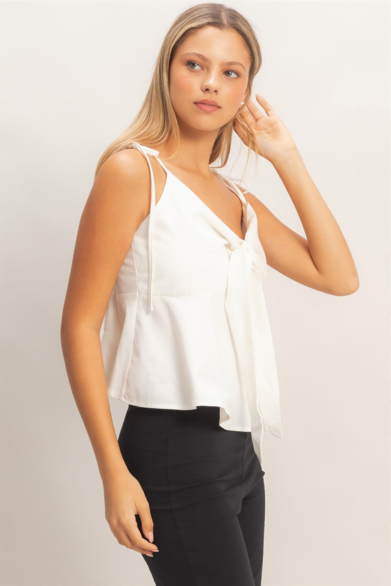 Hyfve Tie Front Spaghetti Strap Top view 15 - Hyfve Tank Top