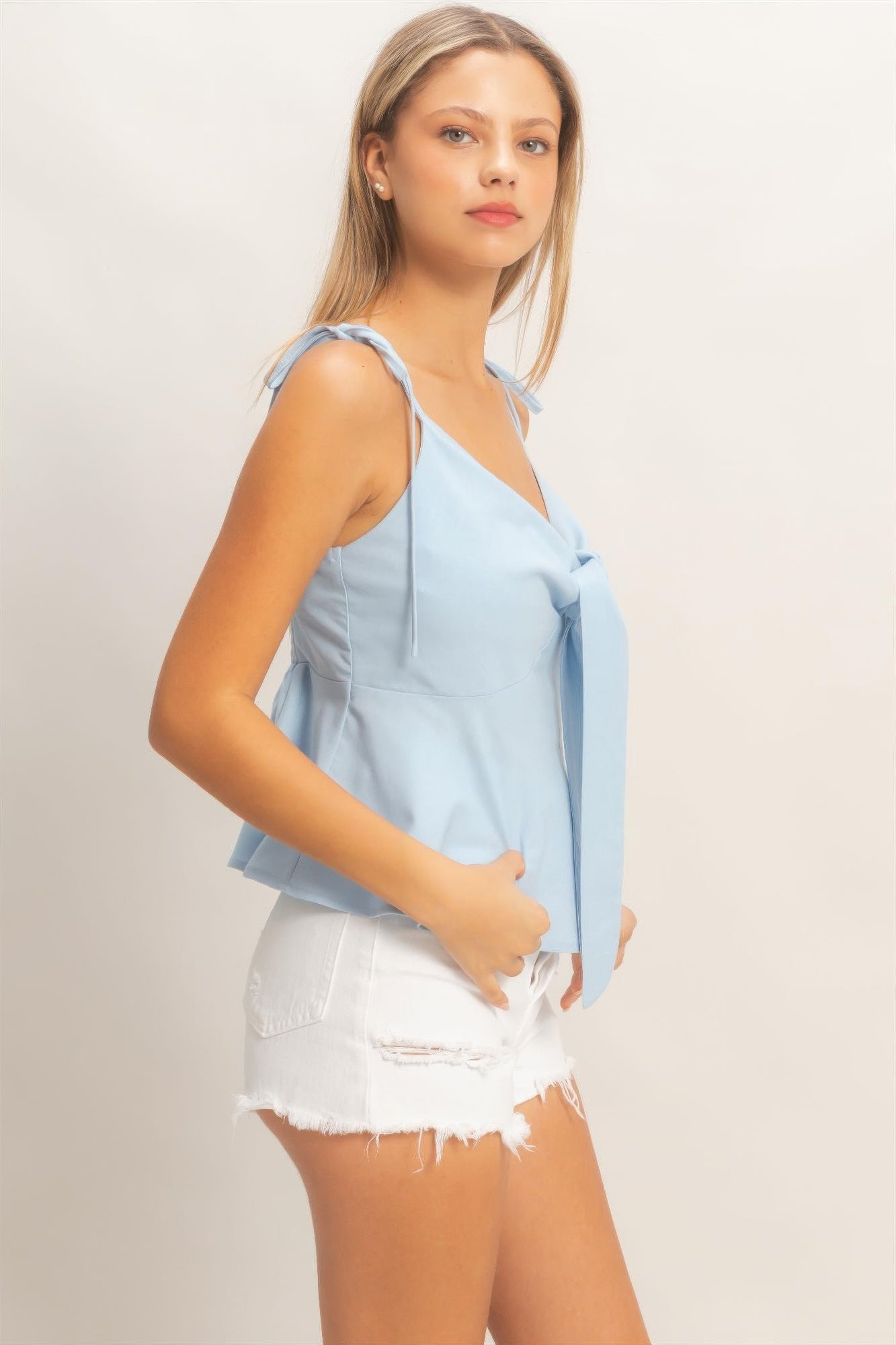 Hyfve Tie Front Spaghetti Strap Top view 9 - Hyfve Tank Top