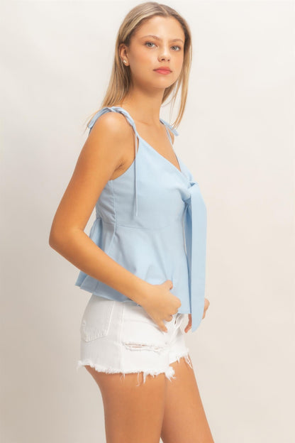 Hyfve Tie Front Spaghetti Strap Top view 9 - Hyfve Tank Top