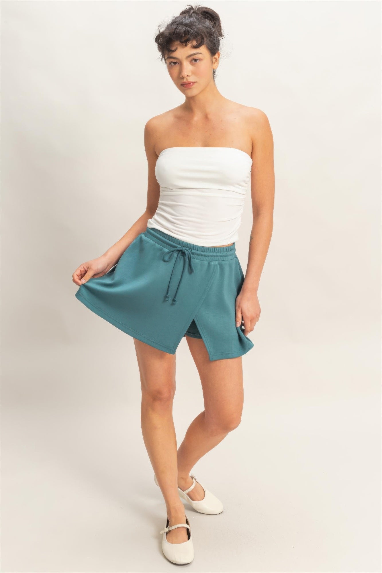 Hyfve Wrap Front Elastic Waist Skort view 19 - Comfort Stretch (skirt)