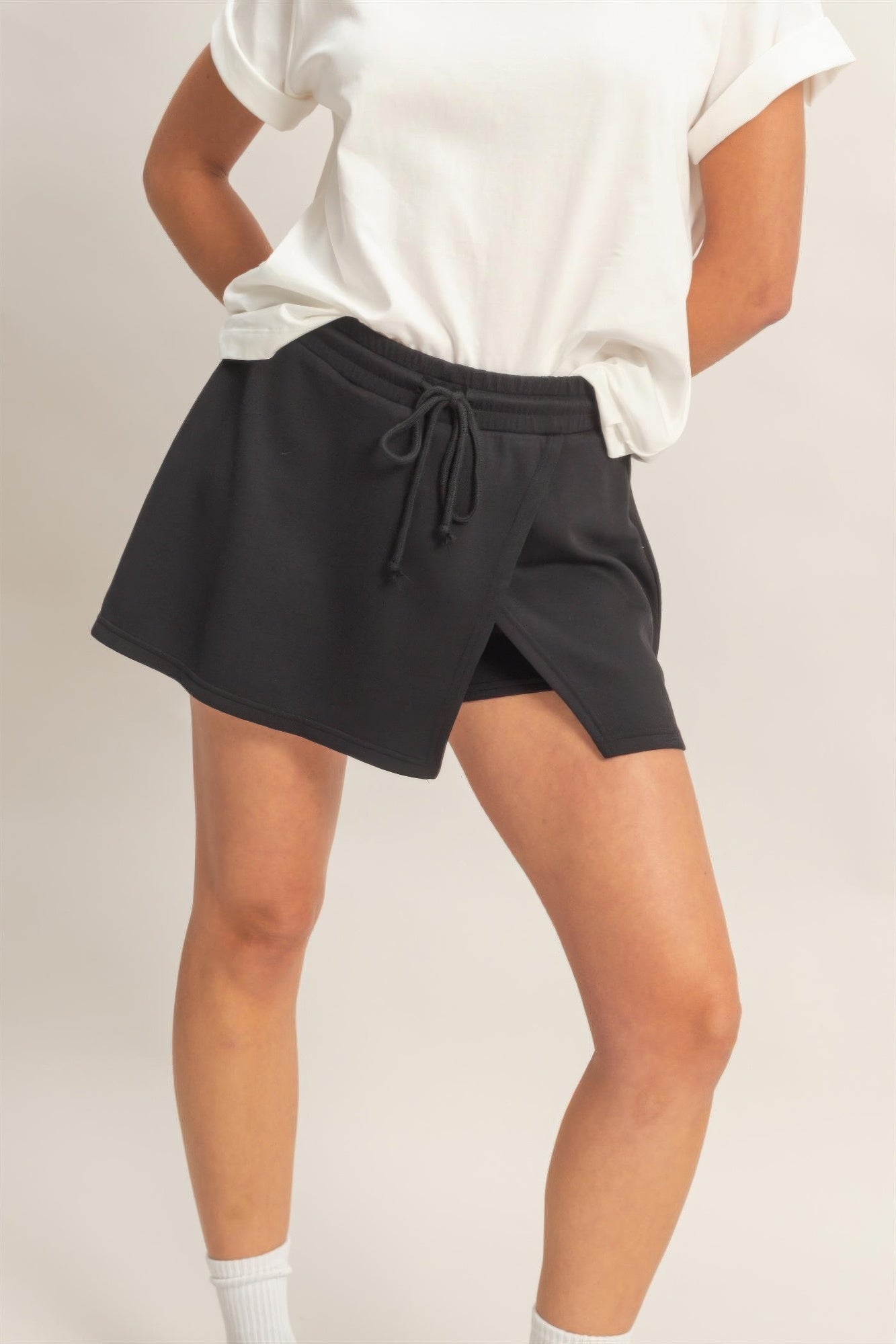 Hyfve Wrap Front Elastic Waist Skort view 24 - Comfort Stretch (skirt)