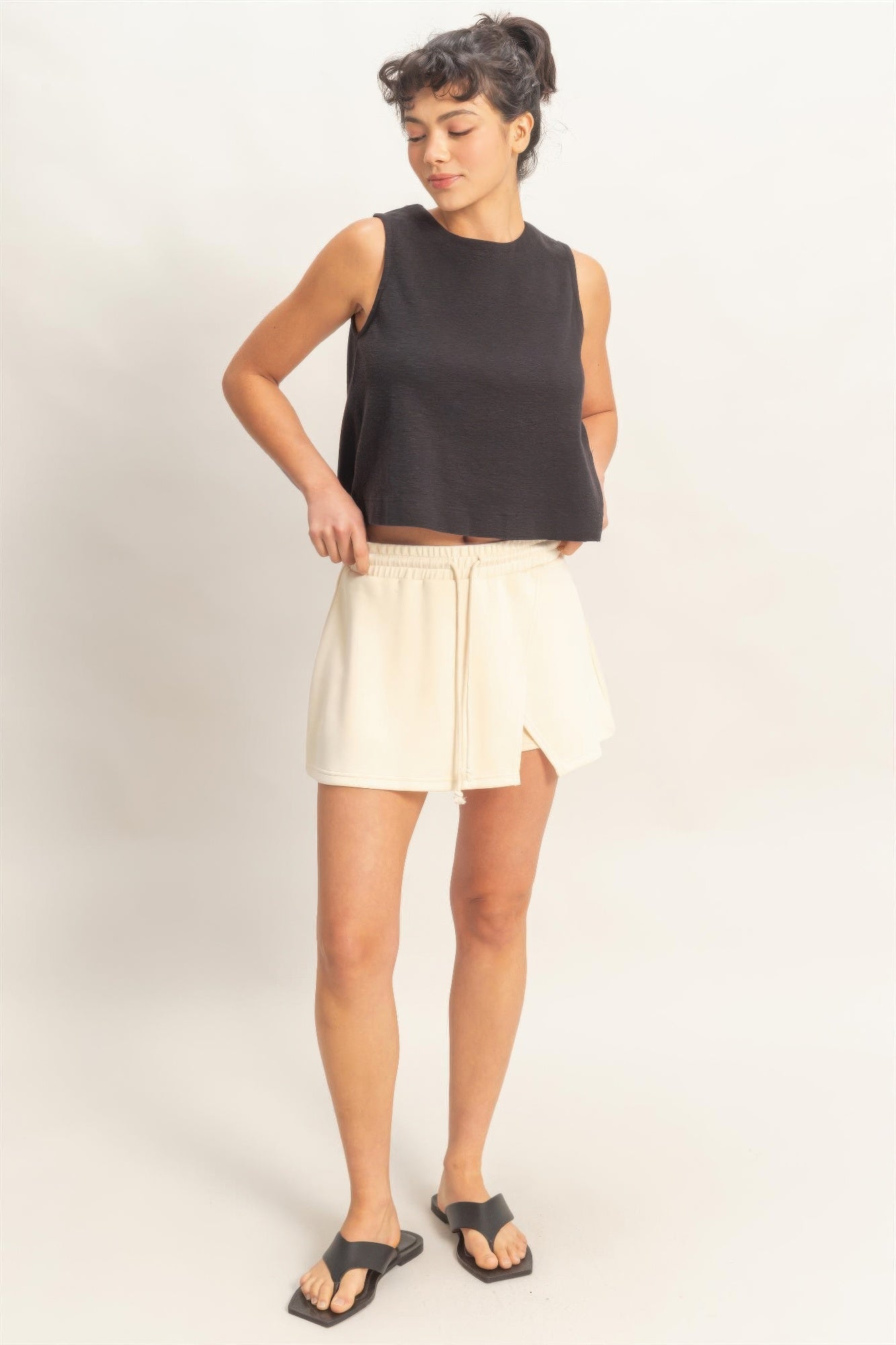 Hyfve Wrap Front Elastic Waist Skort view 30 - Comfort Stretch (skirt)