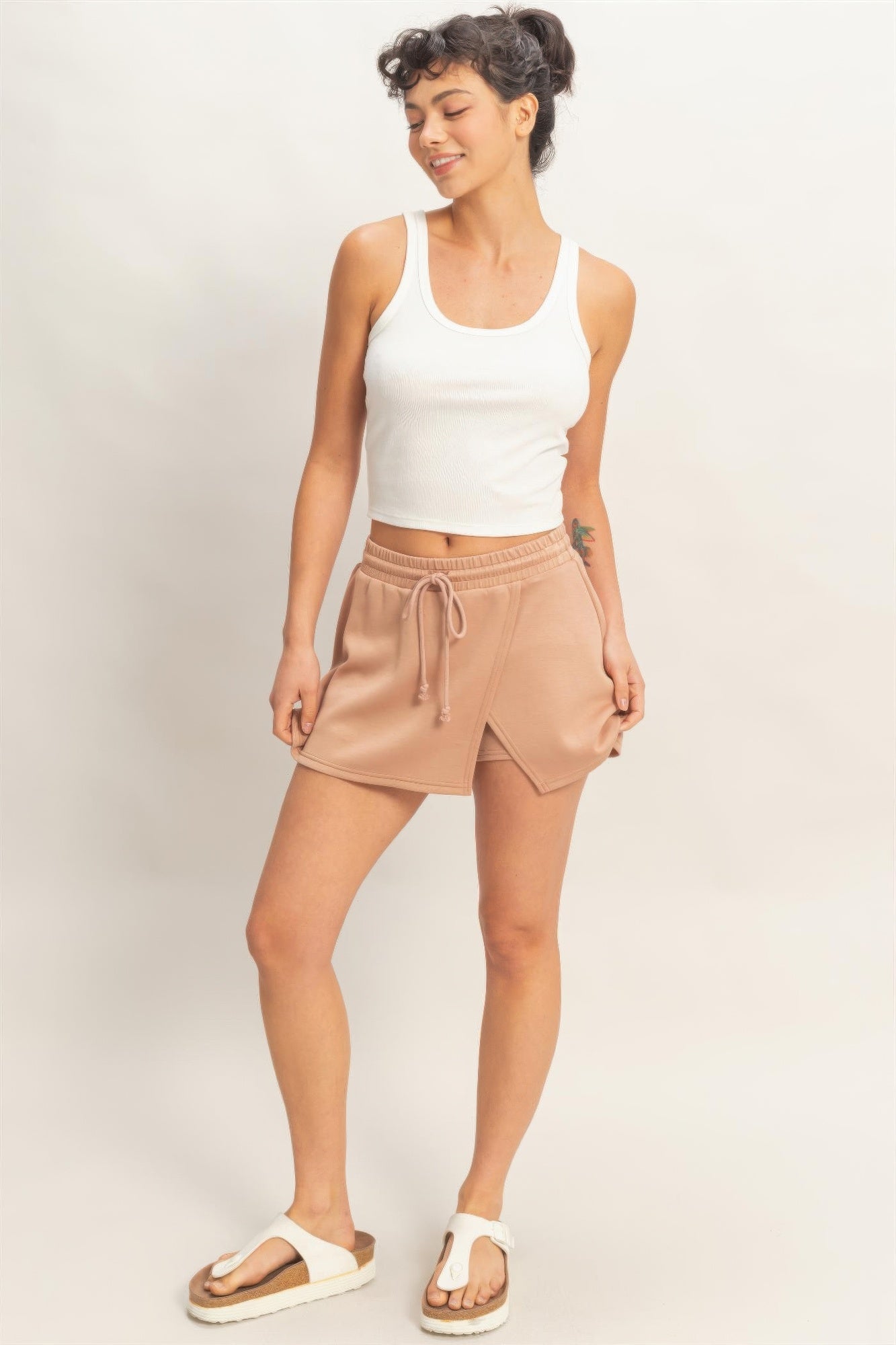 Hyfve Wrap Front Elastic Waist Skort view 35 - Comfort Stretch (skirt)