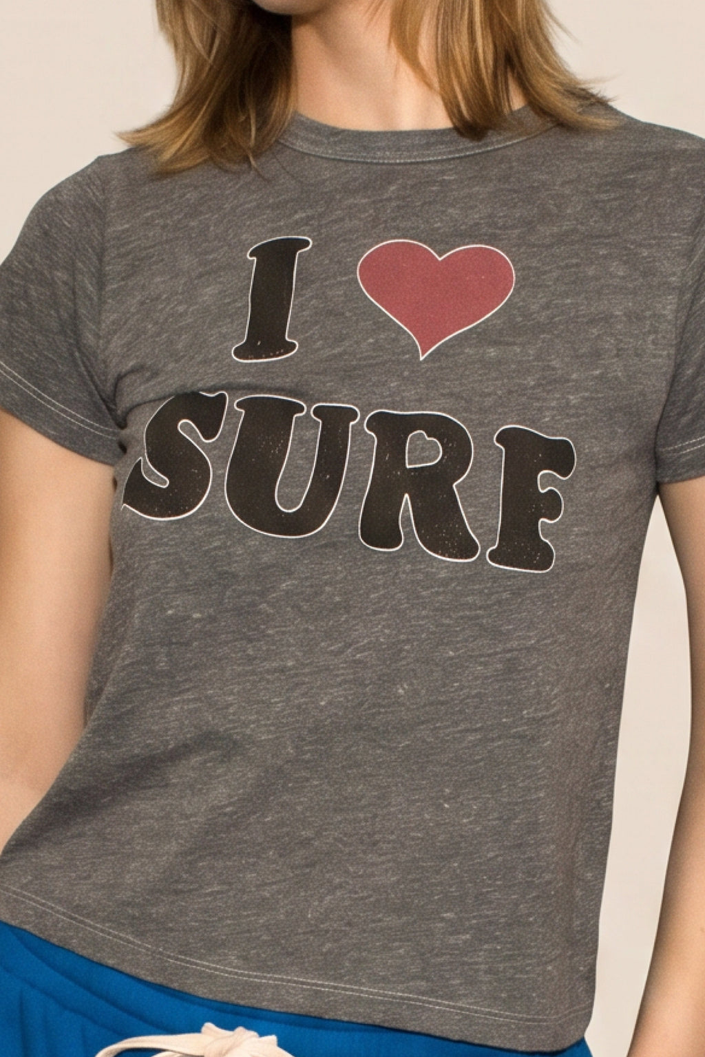 I Love Surf Tee S view 2 (top) - surf tee, love surf tee - shop at us.meeeshop