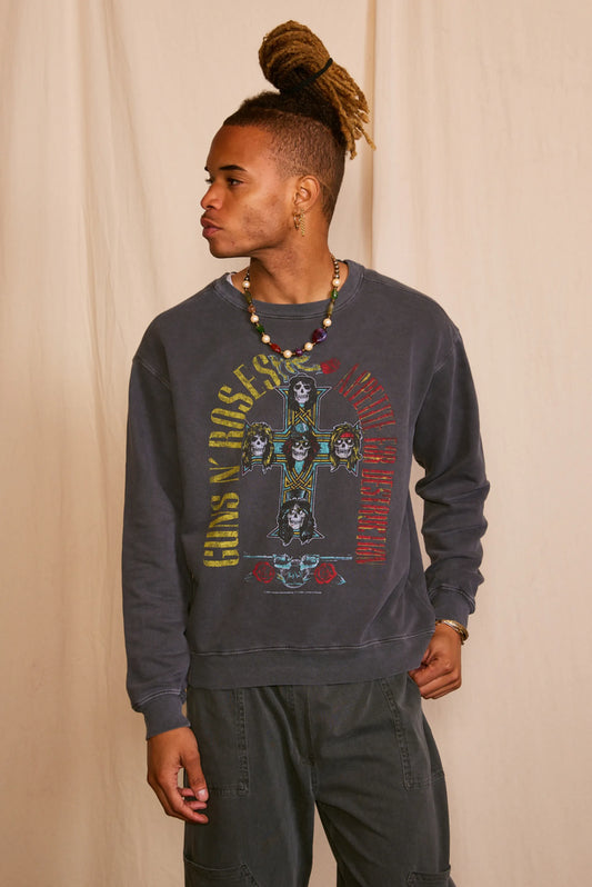 guns roses appetite Guns N Roses Appetite for Destruction Men's Sweatshirt XS (top) - shop at us.meeeshop