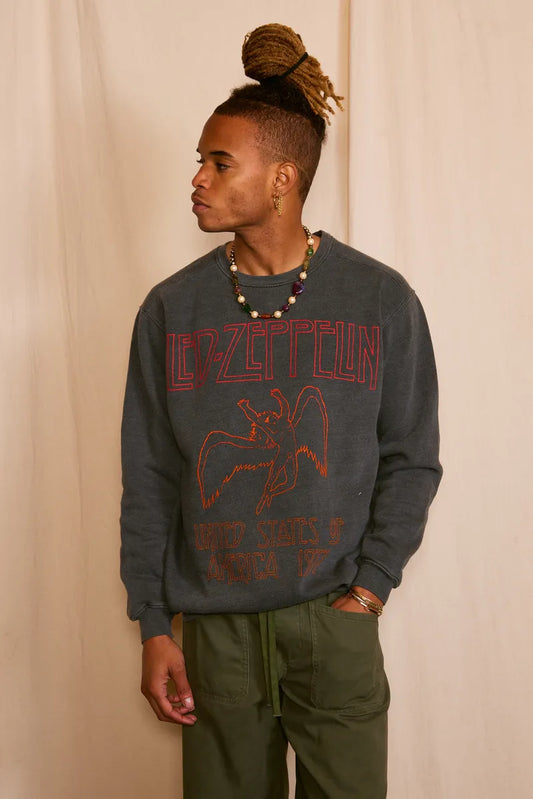 led zeppelin usa Led Zeppelin USA 1977 Men's Sweatshirt XS (top) - shop at us.meeeshop