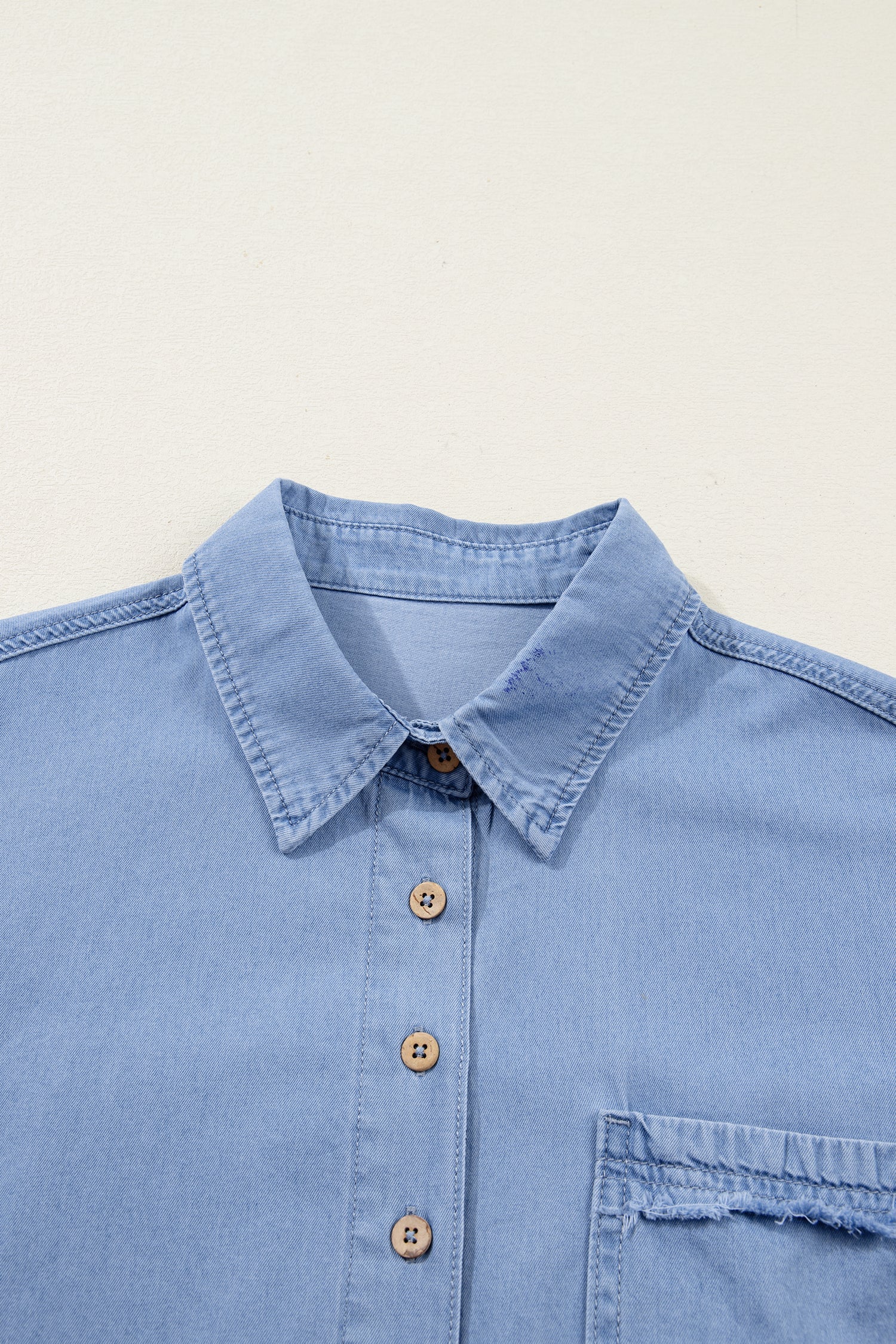 Indie & Co. Blake Washed Drop Shoulder Bracelet Sleeve Chambray Shirt view 6 - Black Washed Shirt (top)