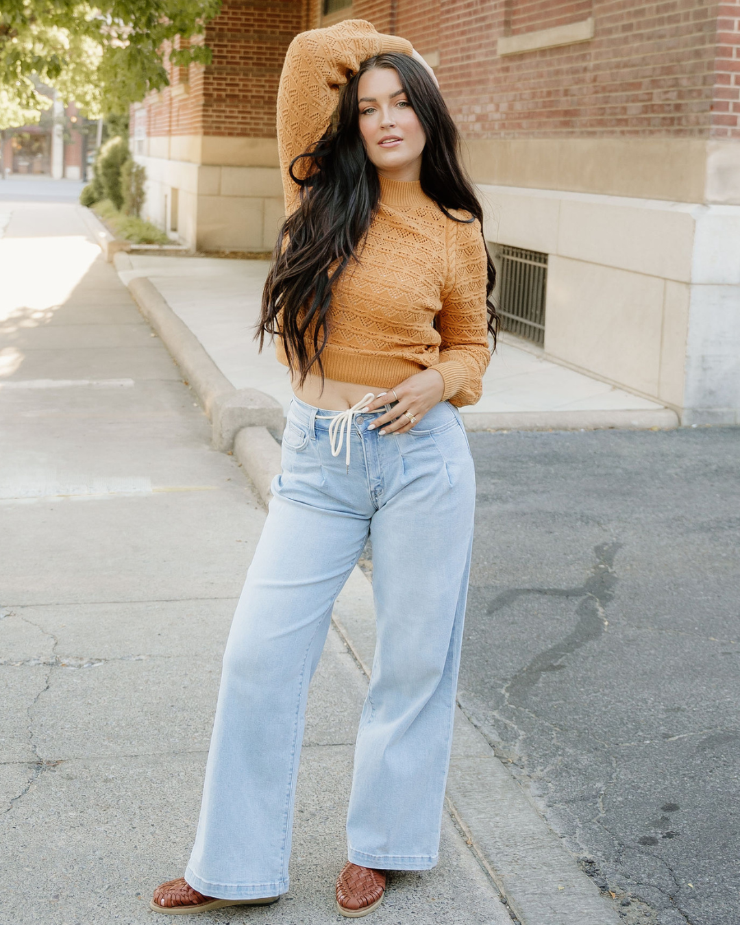 Indie & Co. Eliza Sweater in Jurassic Gold view 3 - Eliza Sweater Set (top)