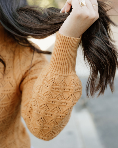 Indie & Co. Eliza Sweater in Jurassic Gold view 4 - Eliza Sweater Set (top)