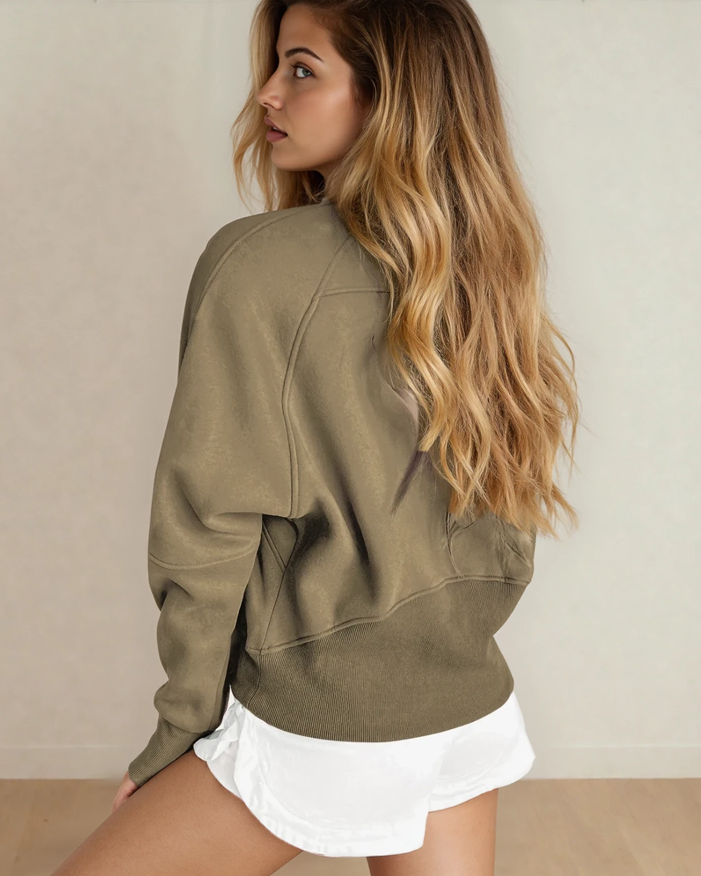 Indie & Co. Haven Pullover - Elmwood in Elmwood view 3 - Elmwood Pullover (top)