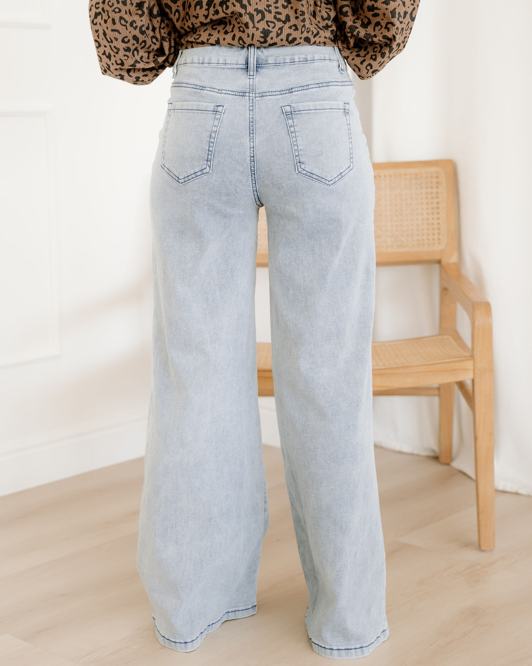 Indie & Co. Naia Button Zip High Waist Flared Hem Jeans in 14 view 6 - High-Waisted (bottom)