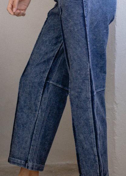 Indigo Pintuck Pant in M view 5 (bottom)