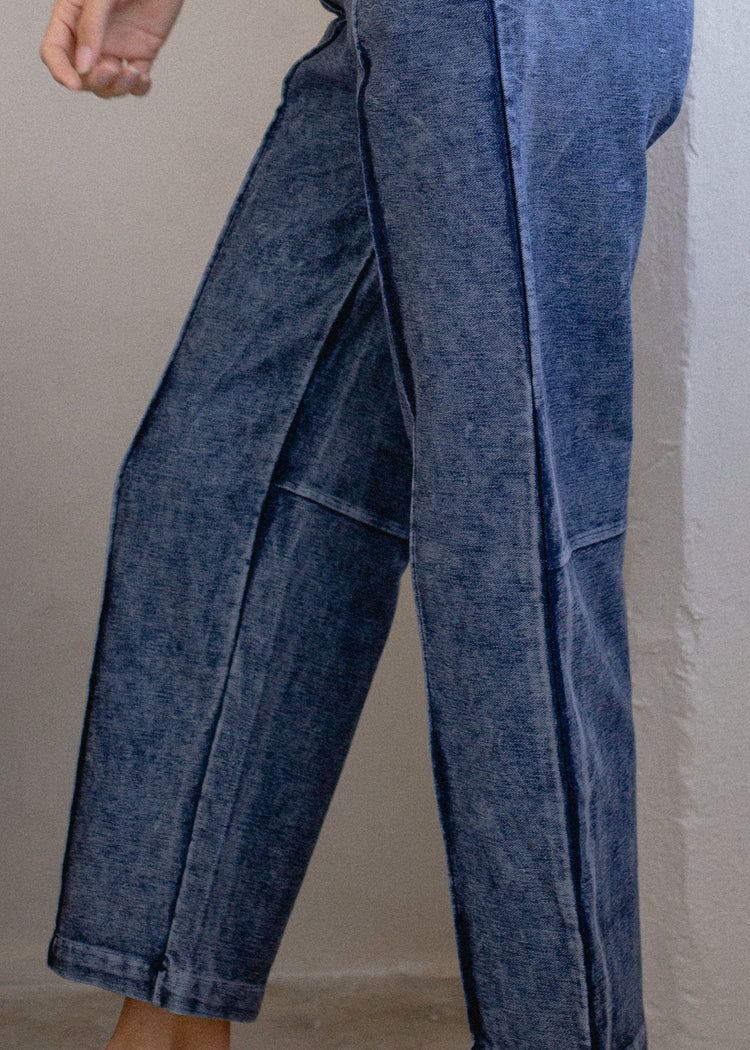 Indigo Pintuck Pant M view 5 (bottom) - pintuck pant, indigo pintuck pant - shop at us.meeeshop