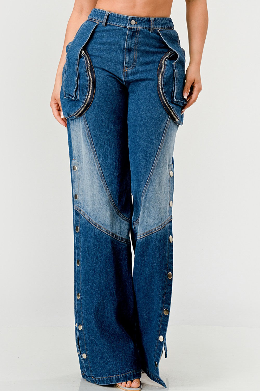 Indigo Trailblazer Denim Pants - MeeeShop Women's Fashion
