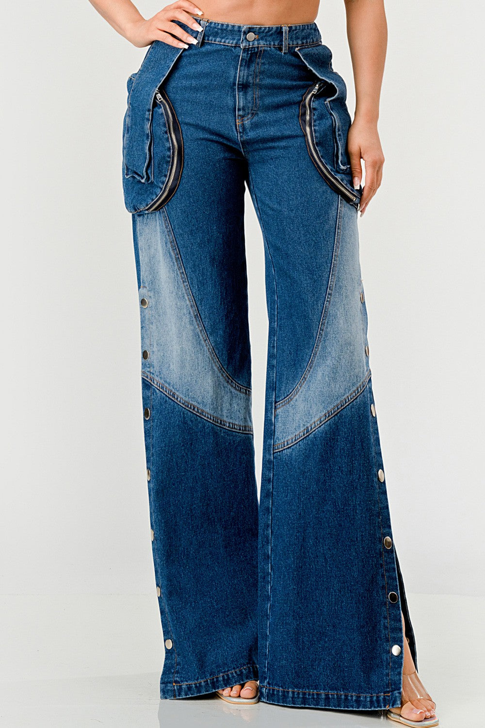 Indigo Trailblazer Denim Pants - MeeeShop Women's Fashion