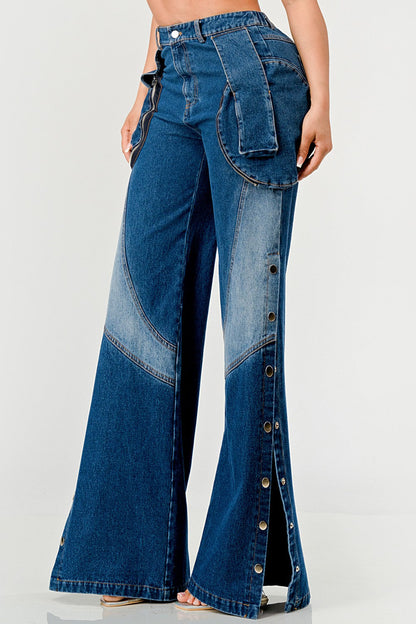 Indigo Trailblazer Denim Pants - MeeeShop Women's Fashion