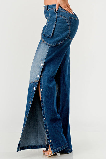 Indigo Trailblazer Denim Pants - MeeeShop Women's Fashion