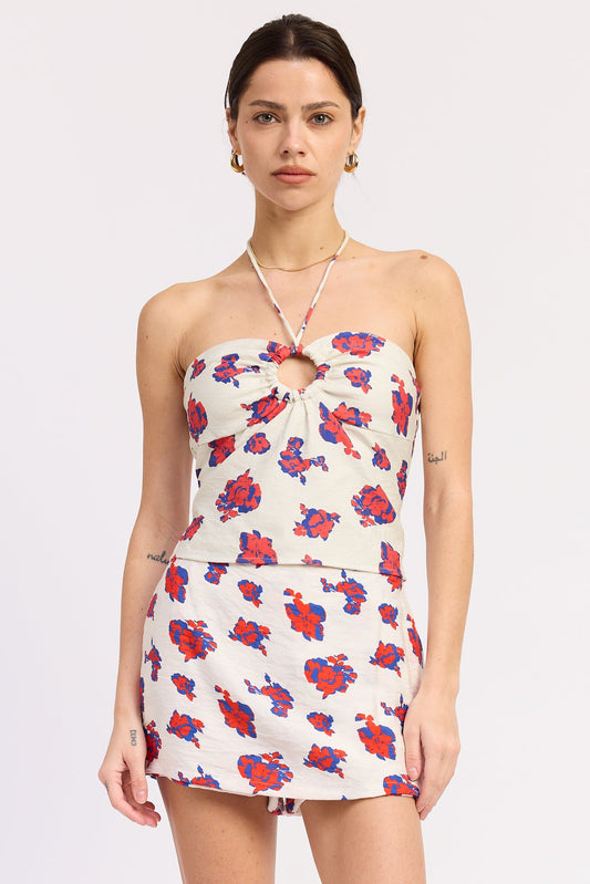 Indira Halter Top in Off-White