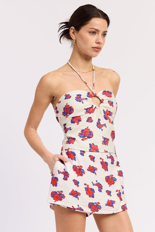Indira Halter Top in Off-White view 2