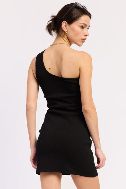 Irina Mini Dress in Black view 6 - Irina Shop