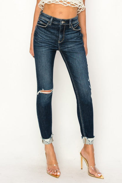 Iris High Rise Skinny Jeans in 3 (25) view 2 - High-Waisted (bottom)