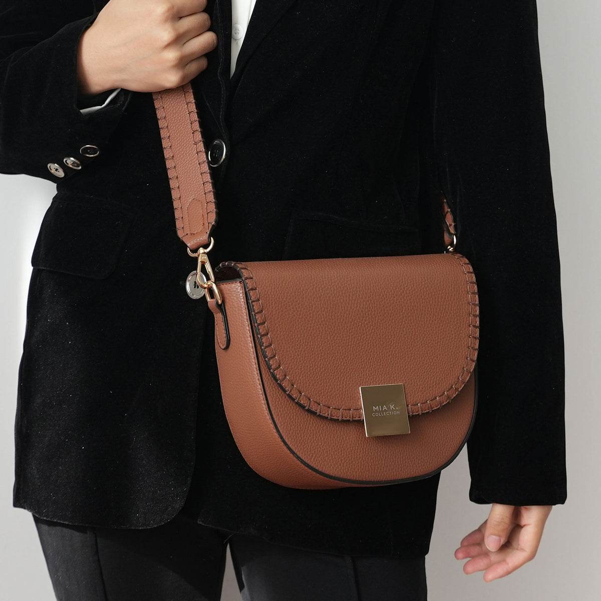 Isa Crossbody Bag in Coffee view 2 - Is A Crossbody Bag Considered A Personal Item