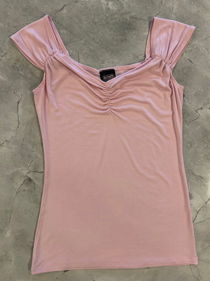 Isabel Top in Blush in XL view 5 - Blush Top