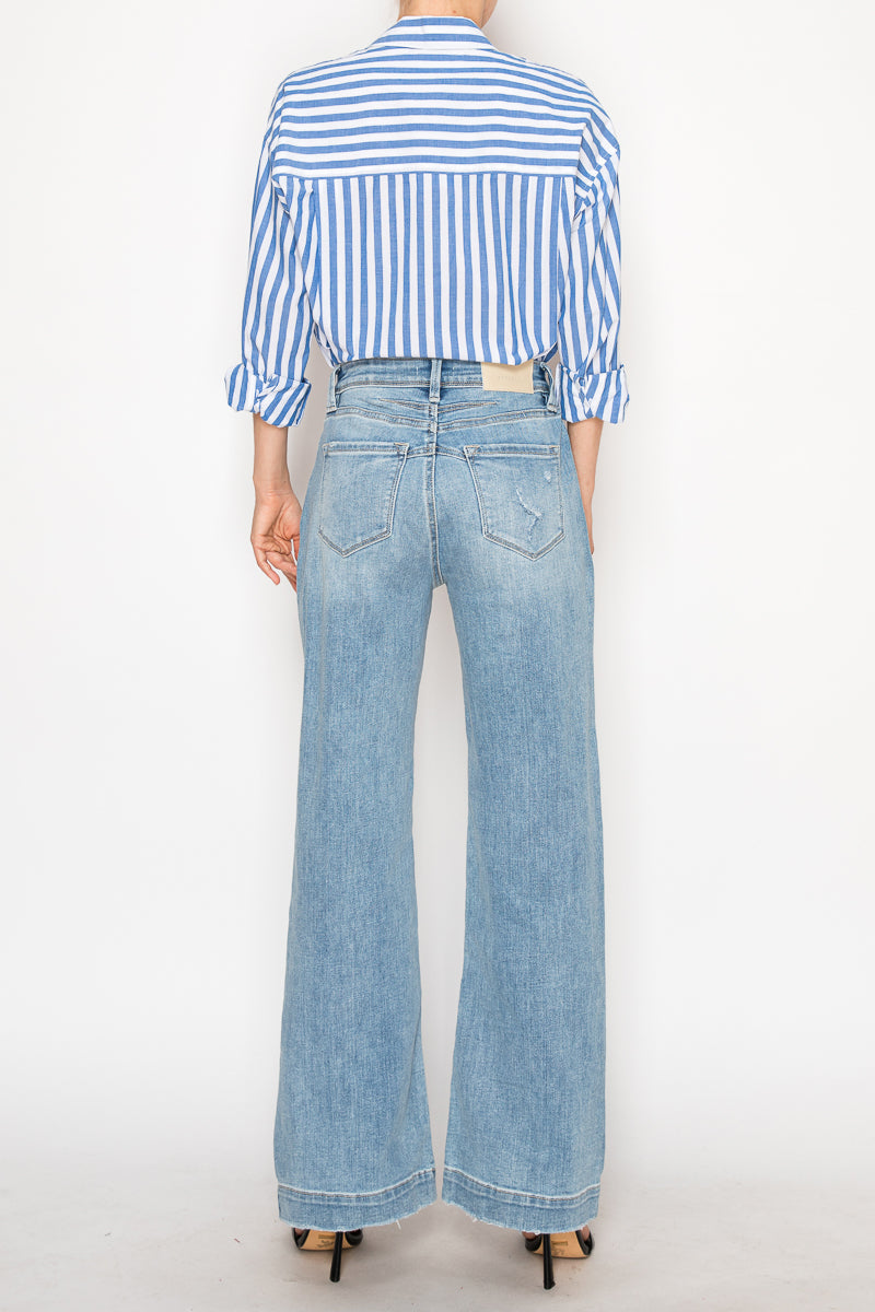 Isabella Corset Ultra High Rise Modern Wide Jeans view 10 - High-Waisted (bottom)
