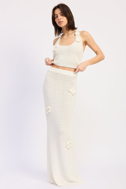 Isolde Maxi Skirt in Ivory - Lovers And Friends Isolde Maxi Skirt (dress)