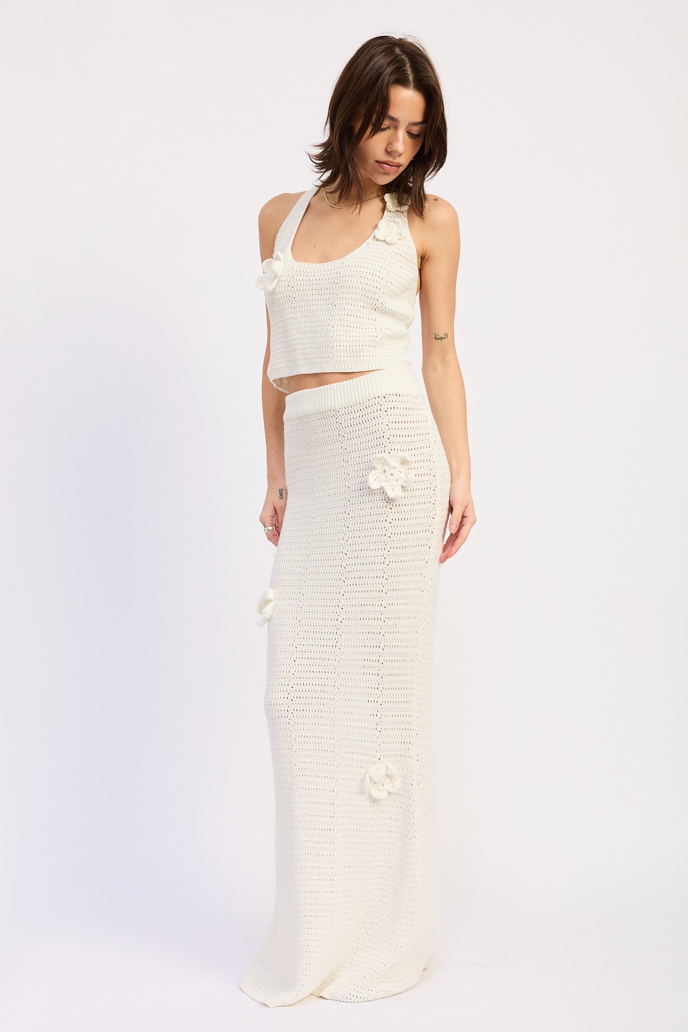 Isolde Maxi Skirt in Ivory view 2 - Lovers And Friends Isolde Maxi Skirt (dress)