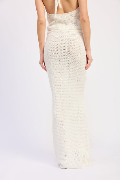 Isolde Maxi Skirt in Ivory view 3 - Lovers And Friends Isolde Maxi Skirt (dress)
