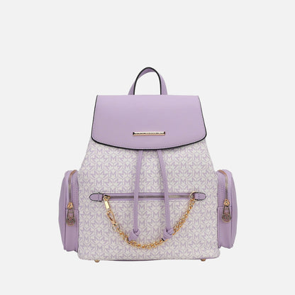 Issah Backpack Handbag in Pink view 7 - Isaiah Backpack