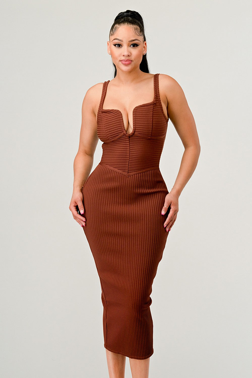 It Feels Like Fall Midi Dress - MeeeShop Women's Fashion
