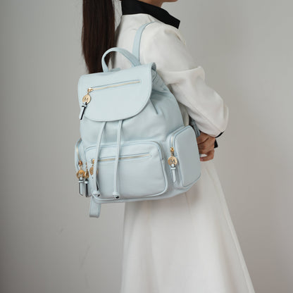 Ivanna Oversized Backpack Handbag in Brown view 2 - Relaxed Fit