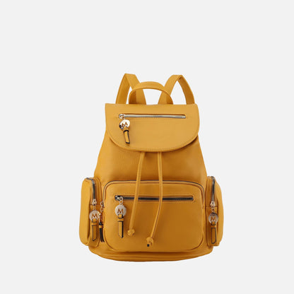 Ivanna Oversized Backpack Handbag in Charcoal Grey view 3 - Relaxed Fit