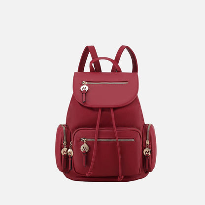 Ivanna Oversized Backpack Handbag in Olive view 6 - Relaxed Fit