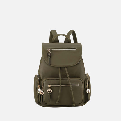Ivanna Oversized Backpack Handbag in Red view 8 - Relaxed Fit
