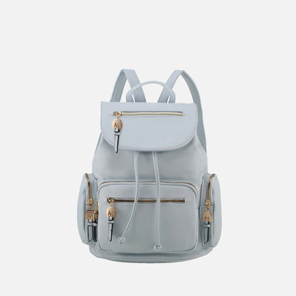 Ivanna Oversized Backpack Handbag in Taupe view 10 - Relaxed Fit