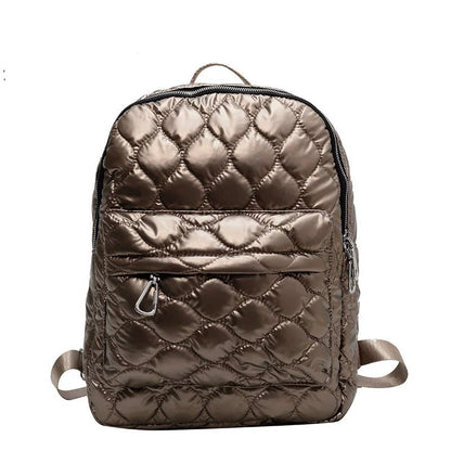 Jade Metallic Puffer Backpack view 12 (bag)